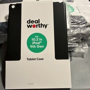 Deal Worthy Apple iPad 9th Gen 10.2 inch Black Basic Tablet Case NEW